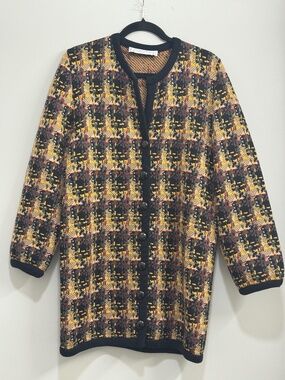Vintage Givenchy Couture Paris Wool Cardigan Made in France Designer Knit Jacket